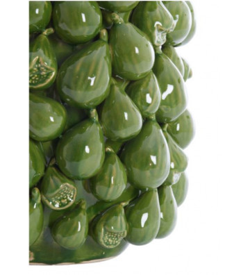 Vaso in ceramica verde scuro con fichi 35x33x47cm - Light & Living - Nardini Forniture