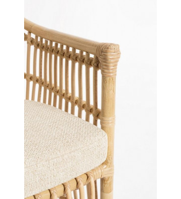 Aluminium rattan chair and removable cushion - Andrea Bizzotto - Nardini Forniture