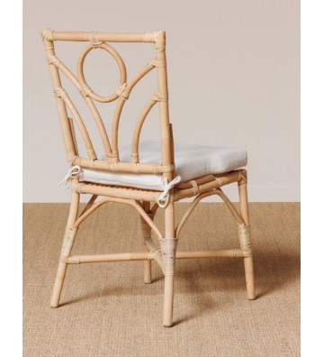 Rattan chair with cushion - Chehoma - Nardini Forniture