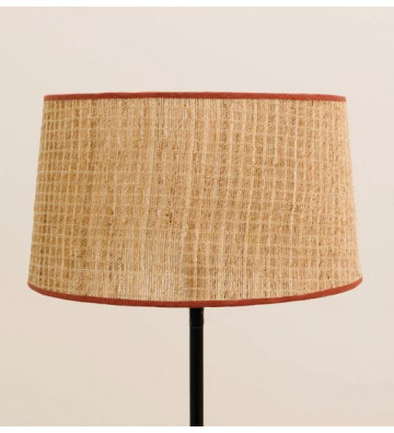 Rattan shade with red border 23x35x40cm - Chehoma - Nardini Forniture
