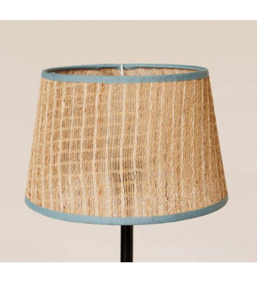 Rattan shade with blue contour 18x25x30cm - Chehoma - Nardini Forniture