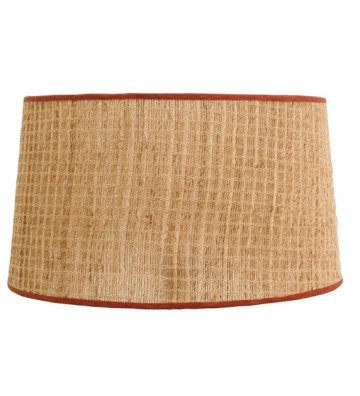 Rattan shade with red border 25x40x45cm - Chehoma - Nardini Forniture