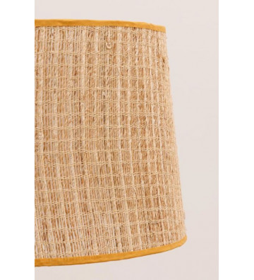 Rattan shade with yellow border 23x35x40cm - Chehoma - Nardini Forniture