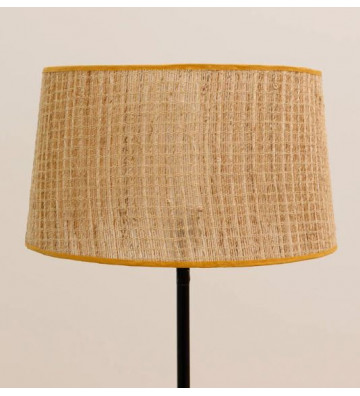 Rattan shade with yellow border 23x35x40cm - Chehoma - Nardini Forniture