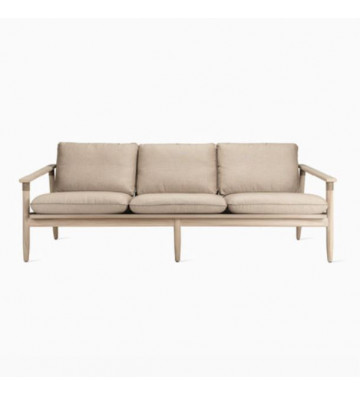 David lounge sofa in teak aged 3 places - Vincent Sheppard - Nardini Forniture