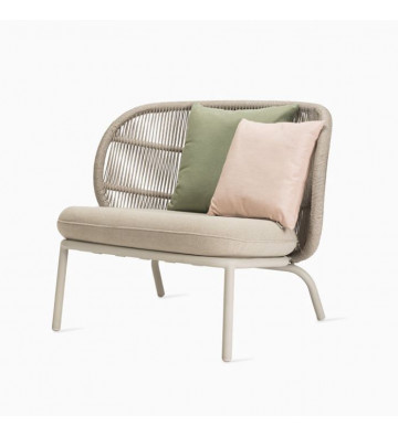 White string lounge chair - Vincent Sheppard - Nardini Forniture