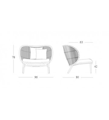 White string lounge chair - Vincent Sheppard - Nardini Forniture