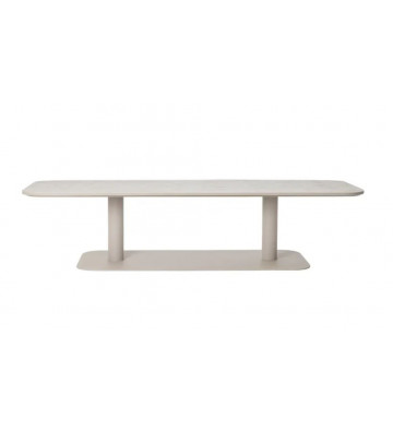 Tavolino da caffè base alluminio beige e piano in ceramica - Vincent Sheppard - Nardini Forniture