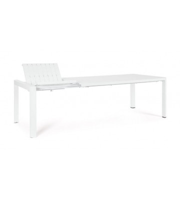 Tavolo da pranzo allungabile per esterno bianco 180/240x100cm - Andrea Bizzotto - Nardini Forniture