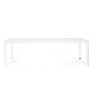 Tavolo da pranzo allungabile per esterno bianco 180/240x100cm - Andrea Bizzotto - Nardini Forniture