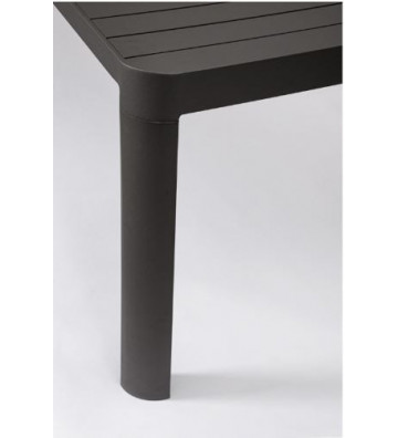 Extensible dining table for anthracite exterior 180/240x100cm - Andrea Bizzotto - Nardini Forniture