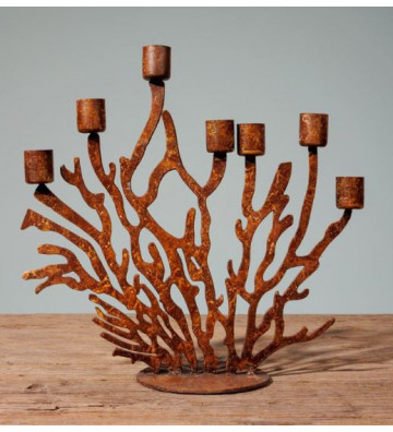 Candle for 7 iron coral-shaped candles - Chehoma - Nardini Forniture