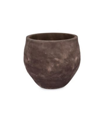 Handmade vase in dark terracotta Ø32cm - Andrea Bizzotto - Nardini Forniture