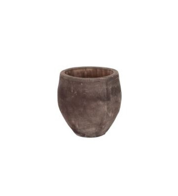 Handmade vase in dark terracotta Ø22cm - Andrea Bizzotto - Nardini Forniture