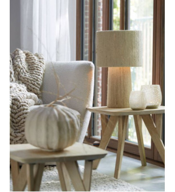 Table lamp in juta cream Ø31cm - Light & Living - Nardini Forniture