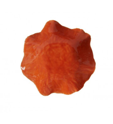 Orange ceramic plate 34x31x11cm - Light & Living - Nardini Forniture