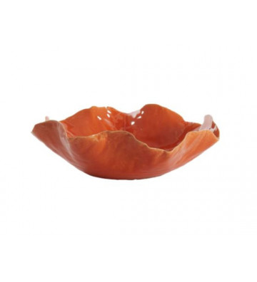Orange ceramic plate 34x31x11cm - Light & Living - Nardini Forniture
