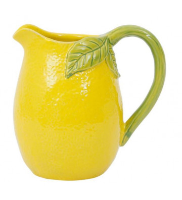 Brocca a forma di limone gialla in gres 1l - Cote Table - Nardini Forniture