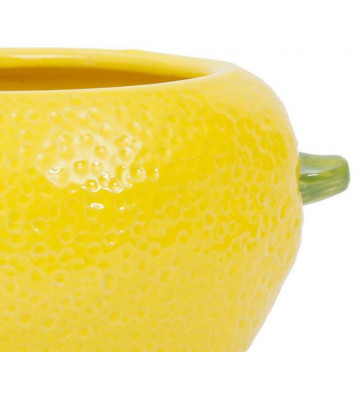 Pentola gialla a forma di limone in gres H15cm - Cote Table - Nardini Forniture