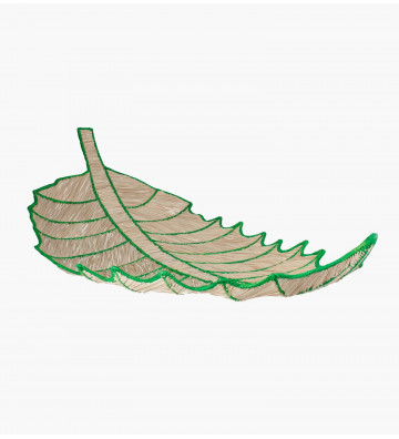 Vassoio in rafia grande verde 103cm - nardini forniture