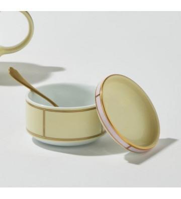 Butter plate and lid Yellow diva Ø 10cm - Richard Ginori - Nardini Forniture