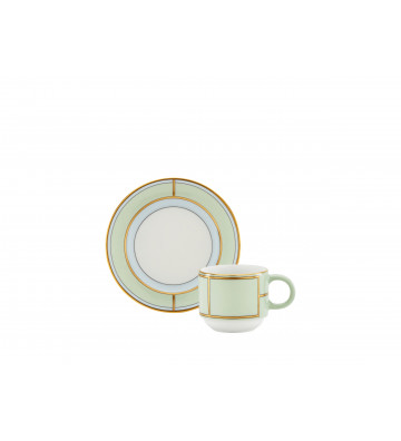 Coffee cup with Diva green saucer - Richard Ginori - Nardini Forniture