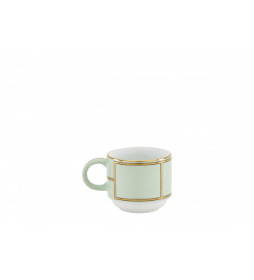 Coffee cup with Diva green saucer - Richard Ginori - Nardini Forniture