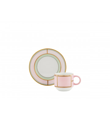 Coffee cup with saucer Diva pink - Richard Ginori - Nardini Forniture