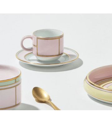 Coffee cup with saucer Diva pink - Richard Ginori - Nardini Forniture