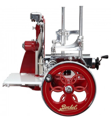 Affettatrice berkel manuale a volano P15 rosso con piedistallo - Berkel