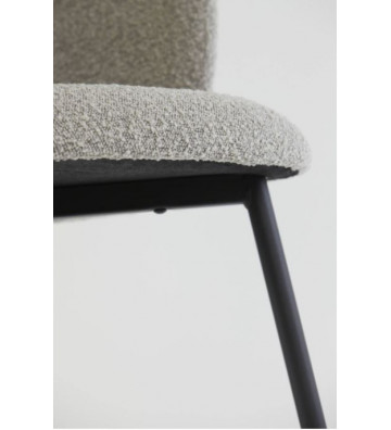 Gray Bouclé Dining Chair - Light & Living - Nardini Forniture