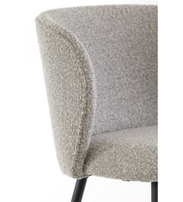 Grey bouclé dining chair - Light & Living - Nardini Forniture