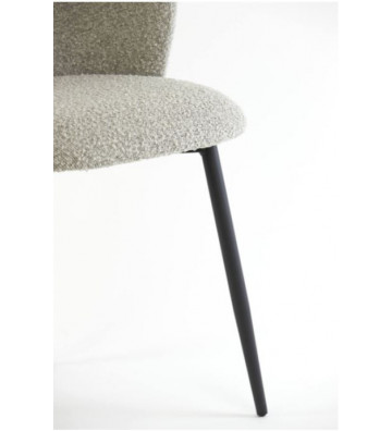 Grey bouclé dining chair - Light & Living - Nardini Forniture