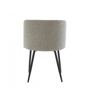 Grey bouclé dining chair - Light & Living - Nardini Forniture