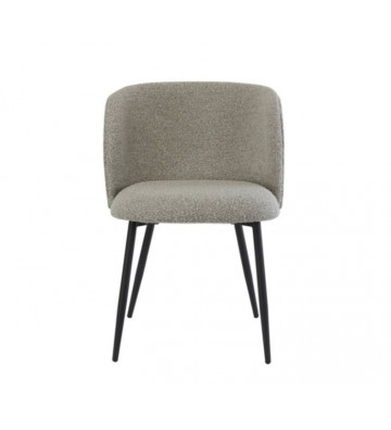 Grey bouclé dining chair - Light & Living - Nardini Forniture