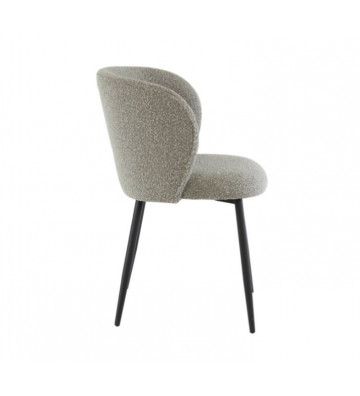 Grey bouclé dining chair - Light & Living - Nardini Forniture