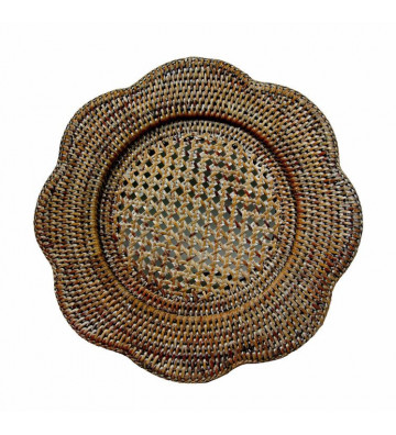 Natural rattan round underlay Ø12cm - Caspari - Nardini Forniture