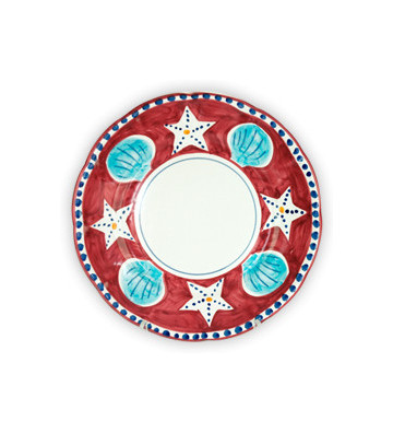 Fruit plate Solimene fantasy red star 20cm - nardini supplies