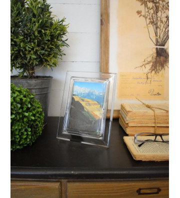 Crystal transparent frame - photo format frame 9x14cm - Nardini Forniture