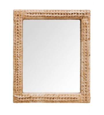 SMALL MIRROR WEA VED RATTAN