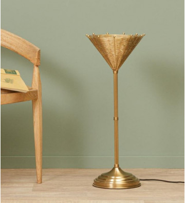 Table lamp in gilded iron - Chehoma - Nardini Forniture