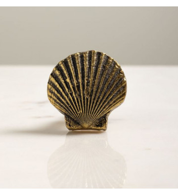 Shell-shaped golden resin knob - Chehoma - Nardini Forniture