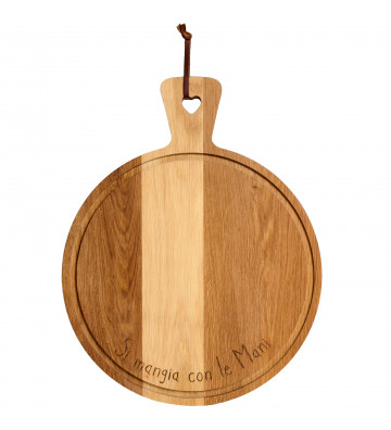 Oak wood cutting board with...