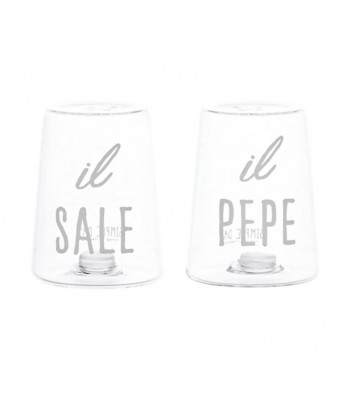 Set salt and pepper in glass - Nardini Forniture