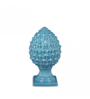 Decorative blue cone h20cm