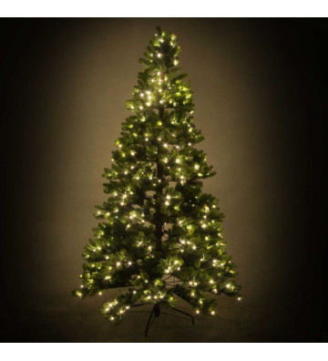 Albero di Natale verde Ø132 H240 cm con 620 luci led - Nardini Forniture