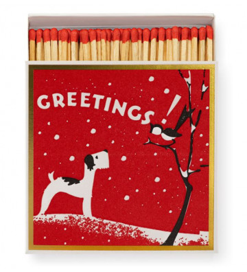 WINTER GREETINGS MATCHBOX