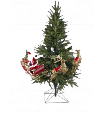 Decorazione Natalizia per Albero a forma di slitta di Babbo Natale 79 cm - Goodwill - Nardini Forniture