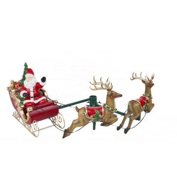 Decorazione Natalizia per Albero a forma di slitta di Babbo Natale 79 cm - Goodwill - Nardini Forniture