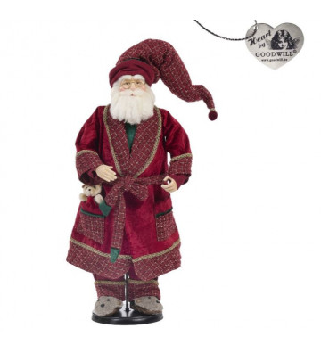 Statuetta Babbo Natale versione notte 84 cm - Goodwill - Nardini Forniture